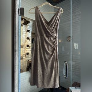 Ralph Lauren metallic gold, vintage dress.